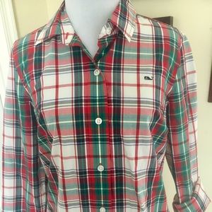 Vineyard Vines plaid button down shirt 4